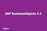 SAP BusinessObjects 4...SAP BusinessObjects BI 4.3 New BI Launch Pad New Fiori like BI Launchpad Modernized user experience Do not ship the existing BI LaunchPad 100% compatible with