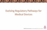 Evolving Regulatory Pathways for Medical Devices...CtQ Pilot Program - Overview •Voluntary Premarket Approval Application (PMA) program •Open to first 9 eligible applicants through