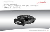 Size 210/250 H1 Axial Piston Single Pumps · 2017-03-23 · Danfoss recommends clamp-type couplings for applications with radial shaft loads. Contact your Danfoss representative for