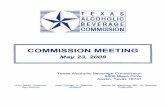 Commission Meeting Minutes - May 23, 2008 · 13. Next Meeting Date: Friday, June 27,2008 John T. Steen, Jr. 14. Adjourn John T. Steen, Jr. Note: - Items may not necessarily be considered