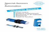 Special-Sensors - EGE-Elektronikmission of the ultrasonic pulse. This time period defines the range of the blind zone. In this blind zone it is not possible to measure a distance.