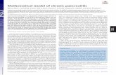 Mathematical model of chronic pancreatitis · mathematical model j chronic pancreatitis j drug studies Chronic pancreatitis (CP) is a continuous or recurrent inﬂam-matory disease