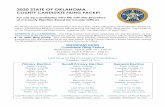 2020 STATE OF OKLAHOMA County...2020 State of Oklahoma Filing Packet – County Offices Candidate Filing Instructions / 4 7. All candidates are required by state law to disclose on
