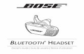 Bluetooth Headset cover AIM.fm Page 1 Thursday ... - bose.cn · Bose dealer, using the following procedures: 1. Contact the Bose organization in your country/region (visit Global.Bose.com