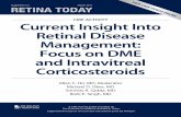 VIEW CASE VIDEOS ONLINE CME ACTIVITY Current Insight Into ...retinatoday.com/pdfs/0315_supp.pdf · Current Insight Into Retinal Disease Management: Focus on DME and Intravitreal Corticosteroids