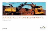 CONSTRUCTION EQUIPMENT• The Company has facilities established in Bangalore, Kolar Gold Fields and Mysore in Karnataka • It has a 70% market share in the domestic earthmover industry