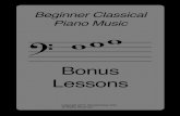 Beginner Classical Piano Music www · 2019-09-09 · scale, for instance, Major Scales, Minor Scales, Modes, Chromatic, etc. • Most scales are made up of Half Steps and Whole Steps.