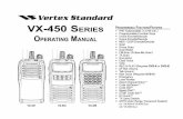 PERATING VX-450 S M · FCC 96-326, Guidelines for Evaluating the Environmental Effects of Radio-Frequency Radiation. FCC OET Bulletin 65 Edition 97-01 (2001) Supplement C, Evaluating