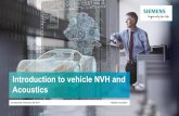 Introduction to vehicle NVH and Acoustics...Powertrain Acoustics Simcenter 3D solutions for engine and transmission, full offering linking acoustic simulations with motion and 1D simulation