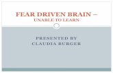 FEAR DRIVEN BRAIN · Brainstem/Midbrain (anxiety, poor affect regulation, ... Constant activation of the body’s stress response systems due to chronic or traumatic experiences in