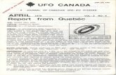 UFO CANADAnoufors.com/Documents/Books, Manuals and Published Papers... · 2018-12-18 · by UFO CANADA), heard a strange sound outside - a sound similar to a "bum •• bum ••