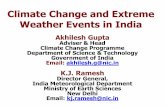 Climate Change and Extreme Weather Events in India...Climate Change and Extreme Weather Events in India Akhilesh Gupta Adviser & Head ... 2015 Heat Wave over East Coast of India Observed
