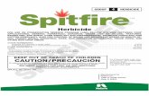 104183 Spitfire Herbicide specimen - Amazon S3 · 2015-02-14 · EPA Reg. No. 71368-109 SPECIMEN For Chemical Spill, Leak, Fire, or Exposure, Call CHEMTREC (800) 424-9300 For Medical