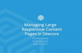 Pages in Sitecore Responsive Content Managing Largefiles.meetup.com/10427732/Managing Large Responsive Content Pages in... · Problem: We have a new page on the website that is responsive