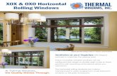 XOX & OXO Horizontal Rolling Windows2018-03 Divided lites are available in the patterns shown above. Don’t see what you want? Just ask your Thermal Windows representative. Divided