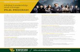 Global Leadership and Change - Tiffin University...The Tiffin University Global Leadership and Change Ph.D. degree is designed with a curriculum to appreciate the challenges and tremendous
