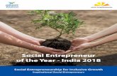 Social Entrepreneur of the Year - India 2018 · readers across India, who turn to it daily for news, information, analysis and entertainment. Hindustan, the group’s Hindi daily,