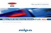 Mipa PUR HS Mixing SystemMipa PUR HS Mixing System: The optimal paint Mipa PUR HS Mixing System Mipa PUR HS paint offers a great variety of colour shades for the individual design