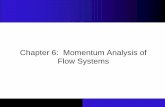Chapter 6: Momentum Analysis of Flow SystemsMeccanica dei Fluidi I 2 Chapter 6: Momentum Analysis of Flow Systems Introduction Fluid flow problems can be analyzed using one of three