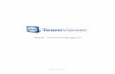 Manual – TeamViewer Manager 6 · Manual – TeamViewer Manager 6.0 . Page 1 of 25 ... 1.1 About TeamViewer Manager ... Use an SQL server if you want to work with TeamViewer Manager