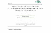 Spectrum Optimization in Cognitive Radio Networks using ...830338/FULLTEXT01.pdf · Spectrum Optimization in Cognitive Radio Networks using Genetic Algorithms 2010 Blekinge Tekniska