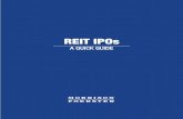 REIT IPO Guide...REITs become public companies in the same way as non-REITs, although REITs have additional disclosure obligations and may need to comply with specific rules with respect