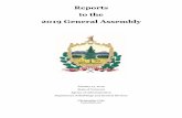 Reports to the 2019 General Assembly - bgs.vermont.gov · a report on the John J. Zampieri State Office Building at 108 Cherry Street in Burlington that shall include 20-year economic