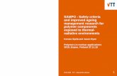 SAMPO - Safety criteria and improved ageing management ... · SAMPO - Safety criteria and improved ageing management research for polymer components exposed to thermal - radiative