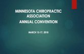 MINNESOTA CHIROPRACTIC ASSOCIATION ANNUAL …...Identifying the Bony Landmarks – Recess 1” Lateral to the A.C. Joint. Motion Palpation of the Humeral Head – (7 to 10 mm glide