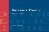 OXFORD LOGIC GUIDES · PREFACE TO THE SECOND EDITION This second edition of Category Theory diﬀers from the ﬁrst in two respects: ﬁrstly, numerous corrections and revisions
