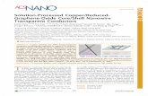 Solution-Processed Copper/Reduced- Article Graphene-Oxide …nanowires.berkeley.edu/wp-content/uploads/2016/06/acsnano... · 2018-05-05 · solution-based approach to wrap graphene