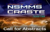 Abstract Due Date: 21 December 2012 · business forum, a student grant program, and multiple networking events. NSMMS & CRASTE attendees will have unlimited access to all the technical