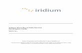 Iridium Short Burst Data Service Developers Guide · ("Iridium") assume no responsibility for any typographical, technical, content or other inaccuracies in this Guide. Iridium reserves