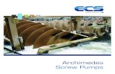 Archimedes Screw Pumps - ECS Engineering Services...Archimedes Screw Pumps Complete Screw Pump Service ECS oﬀ ers a complete range of maintenance and support services for customers