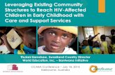 Leveraging Existing Community Structures to Reach HIV ... · Melbourne, Australia Leveraging Existing Community Structures to Reach HIV-Affected ... ECDE centre materials upgraded