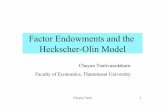 Factor Endowments and the Heckscher-Olin Modelecon.tu.ac.th/archan/Chayunt/Site/EE451_files/04H-O Model... · 2009-09-25 · The Heckscher-Ohlin Theorem! • The Heckscher-Ohlin Theorem:
