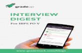 1 | P a g egs-blog-images.s3-ap-southeast-1.amazonaws.com/.../2016/...IBPS-PO-V.pdf · 2 | P a g e IBPS PO V Interview Digest Bank interviews are held to test a candidate’s knowledge