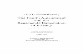 The Fourth Amendment and the Reasonable Expectation of Privacy · 2008-08-20 · in the framework of the Fourth Amendment and the reasonable expectation of privacy. We all anticipate