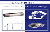 Stainless Steel Pipe & Screw Fittings - Starfit China · 2016-01-13 · 2 Technical Information Whithworth-Threads acc. EN 10226 (old DIN 2999) Our pipe and threaded fittings are
