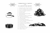 CHRISTMAS CAROLS - Waynesburg Central Bands...CHRISTMAS CAROLS FOR CLARINET QUARTET 1. Angels We Have Heard on High 2. As With Gladness, Men of Old 3. Away in a Manger (Cradle Song)