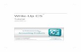 Write-Up CS Tutorial · 2020-03-07 · Write-Up CS Tutorial 1 1 Introduction Welcome to the Write-Up CS™ Tutorial. The Write-Up CS software contains the following modules within