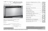 Dishwasher Use & Care Manual · Si desea obtener una copia en español de este Manual del Usuario, sírvase escribir a la dirección que se incluye a continuación. Solicite la P/N
