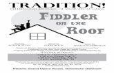 TraditIon! · Welcome to the 2013 Oshkosh North Musical – Fiddler on the Roof! When Oshkosh North first opened in 1972 the first musical the North choirs and their director Fred
