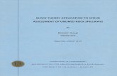 BLOCK THEORY APPLICATION TO SCOUR ASSESSMENT OF UNLINED ROCK SPILLWAYS · 2012-02-01 · Block Theory Application to Scour Assessment of Unlined Rock Spillways by Michael F. George