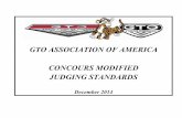 GTO ASSOCIATION OF AMERICA CONCOURS MODIFIED …The bottom line for all GTO owners is enjoyment - enjoyment in driving your GTO, in showing your GTO, or in racing your GTO. Additionally,