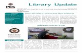 Library Update · more than just books! The library has many other re-sources which include CDs, audio books, and video. Laptops for in-library use technology for circulation. The
