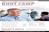 & EA Negotiation Workshop - Directions on Microsoft · 2018-05-02 · Microsoft Licensing. BOOT CAMP & EA Negotiation Workshop “The best seminar I have ever attended in terms .