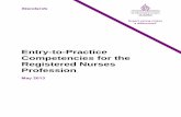 Entry-to-Practice Competencies for the Registered Nurses ...nperesource.casn.ca/wp-content/uploads/2017/01/RN... · The Entry-to-Practice Competencies for the Registered Nurses Profession