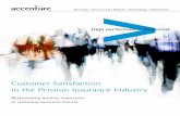 Customer Satisfaction in the Pension Insurance …/media/accenture/...Customer Satisfaction in the Pension Insurance Industry Relationship quality important in retaining business clients