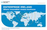 ENTERPRISE IRELAND · Multinationals in Ireland and Overseas are following them into Central Europe • Smart Farm – Agricultural Machinery, Nutrition, Veterinary Chemicals, Plant